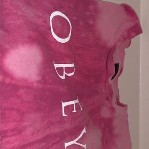 Obey pink shirt